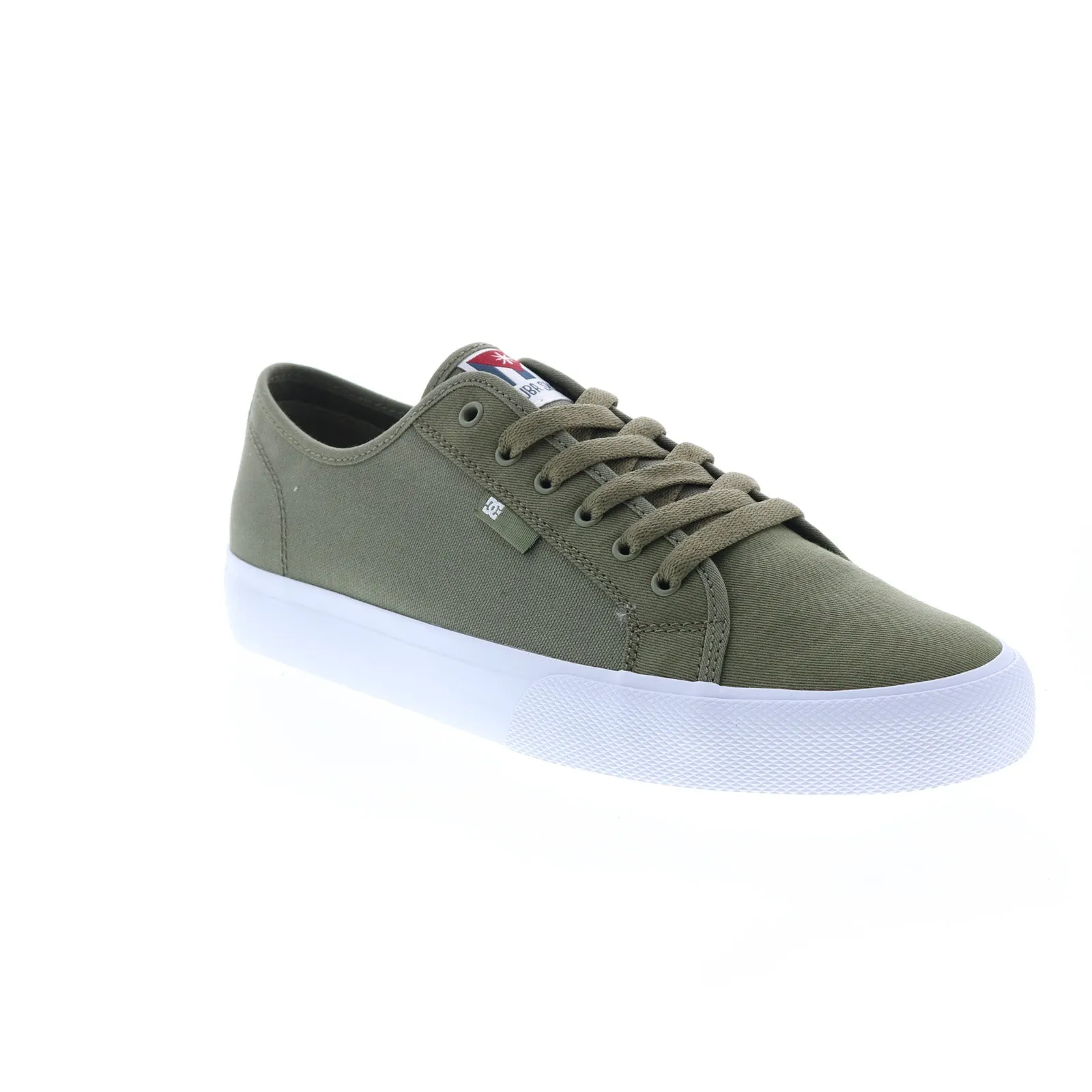 DC Manual Cuba SK8 - Men's Green Canvas Skate Sneakers - Shop Now