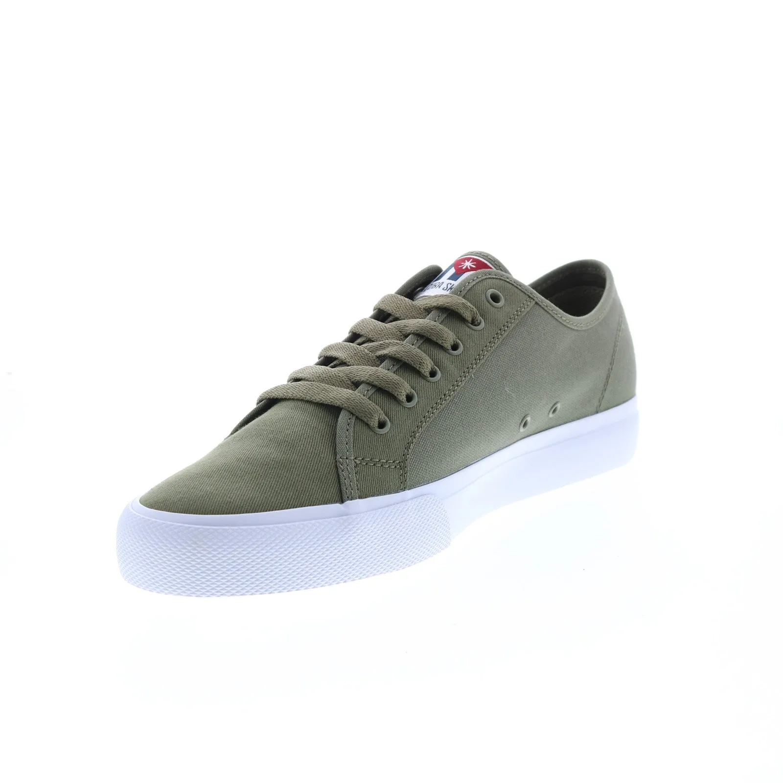 DC Manual Cuba SK8 - Men's Green Canvas Skate Sneakers - Shop Now