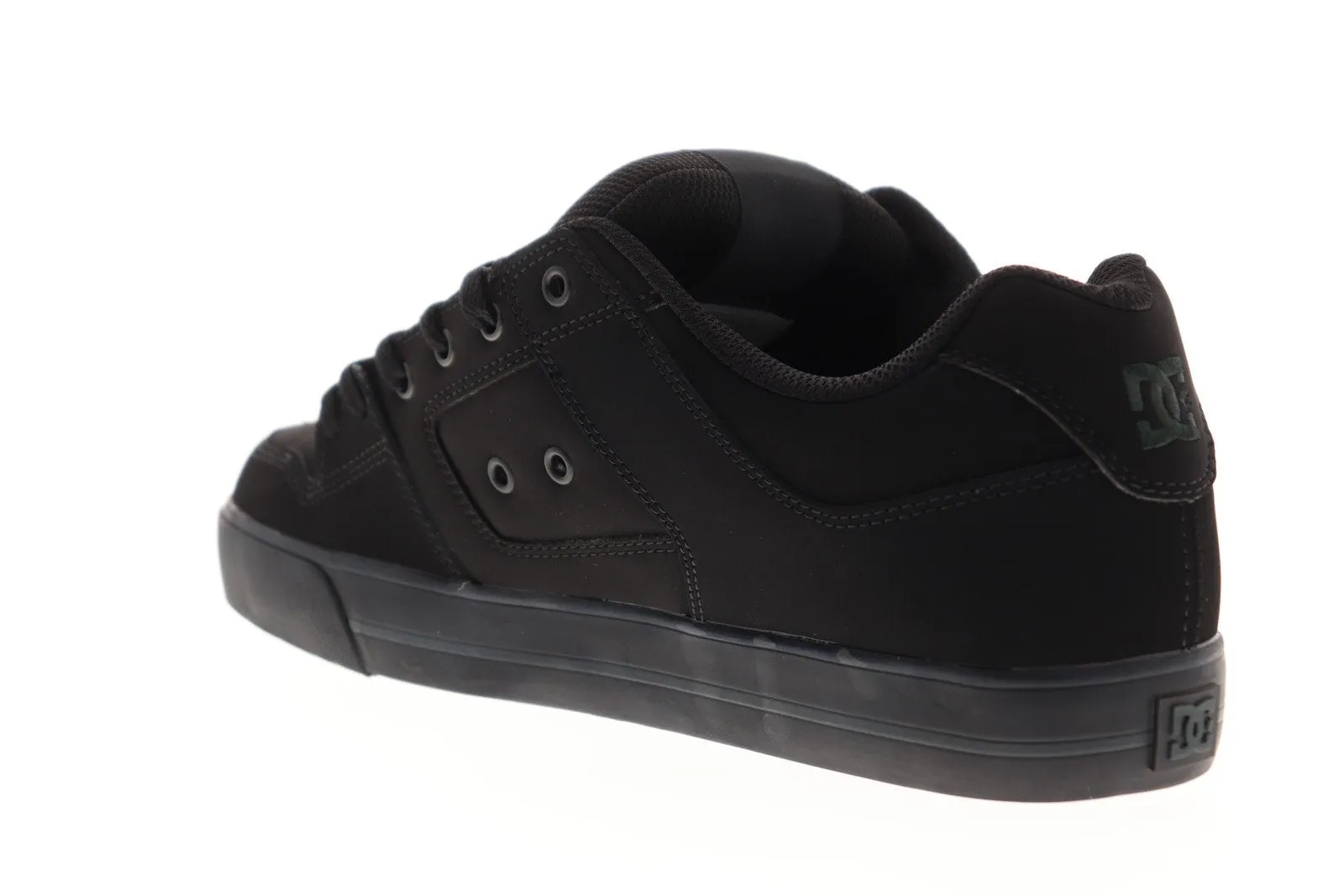 DC Pure 300660 Men's Black Nubuck Leather Low Top Skate Sneakers