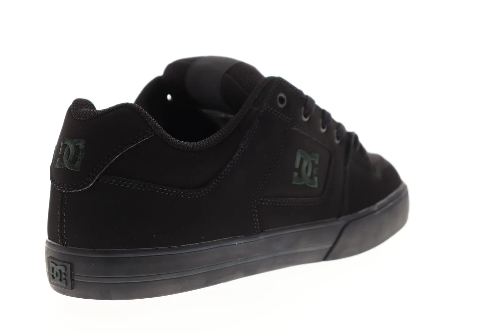 DC Pure 300660 Men's Black Nubuck Leather Low Top Skate Sneakers