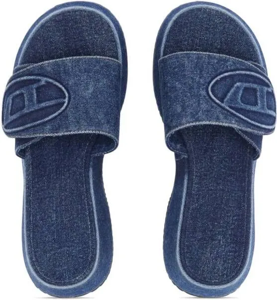 Diesel Sa-Oval D Pf W Denim Sandals Blue