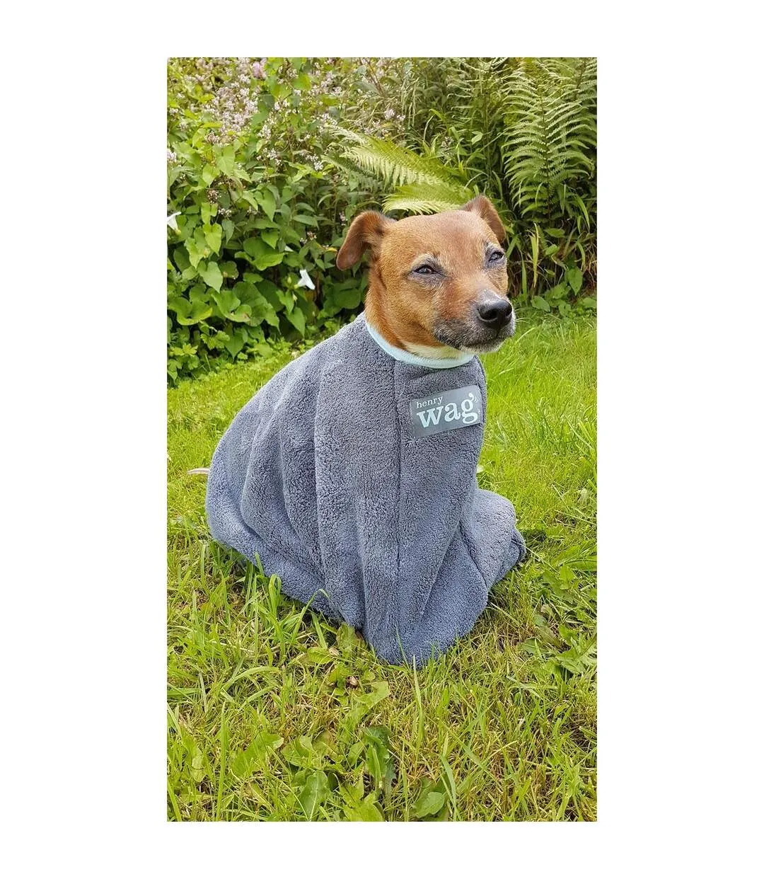 Dog drying coat extra large gray Henry Wag