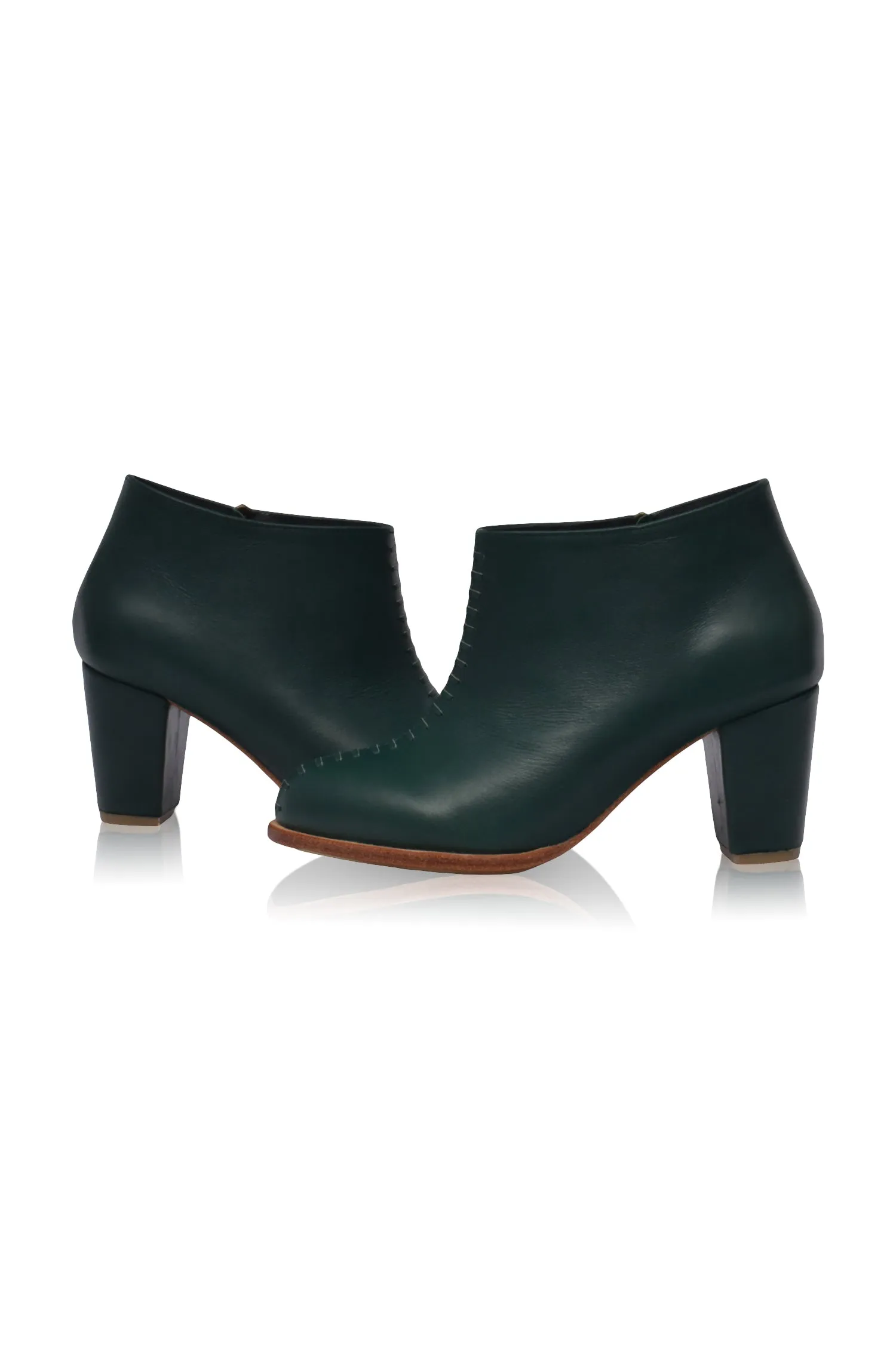 Emerald Monte Carlo Leather Booties