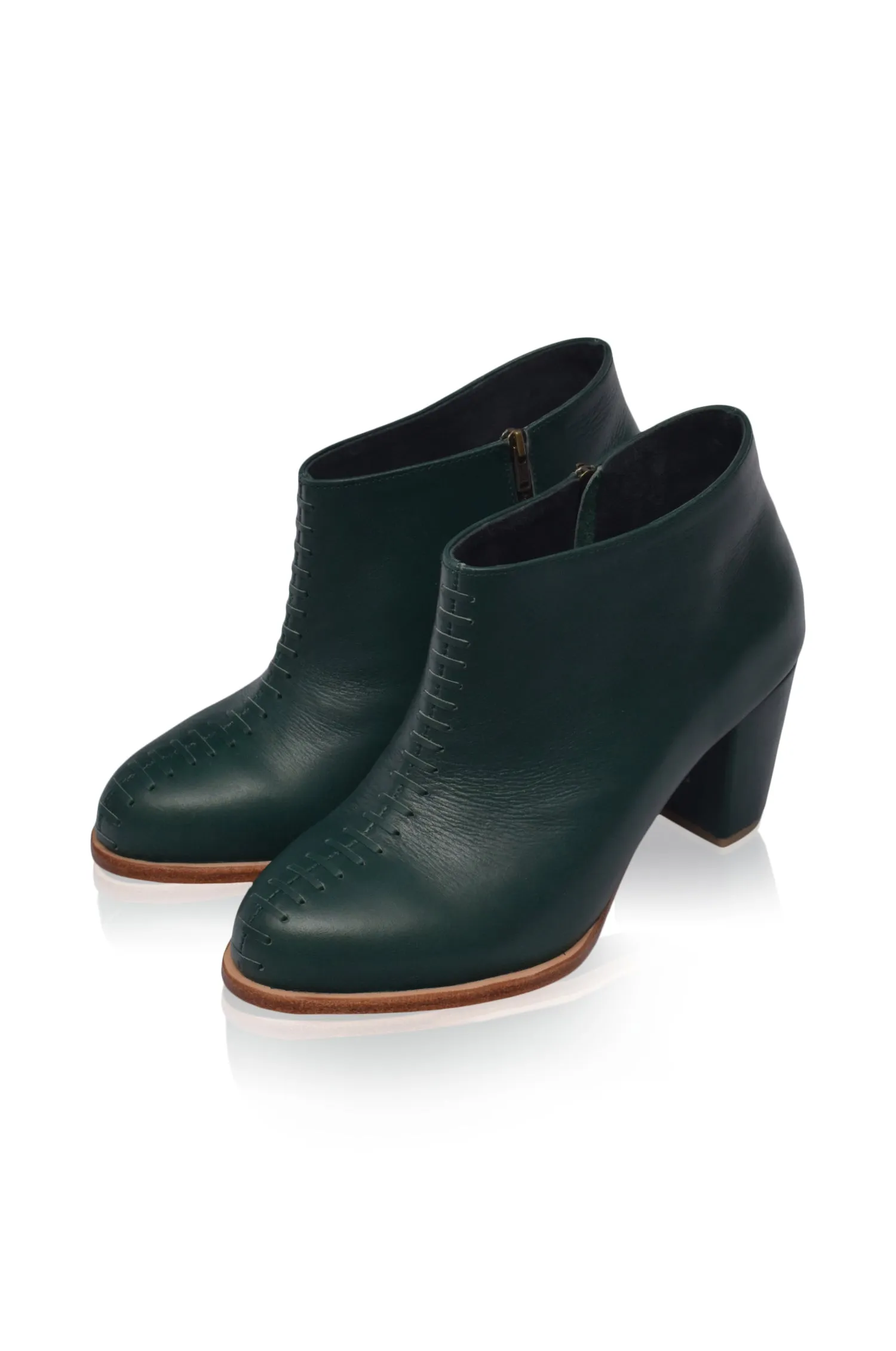 Emerald Monte Carlo Leather Booties