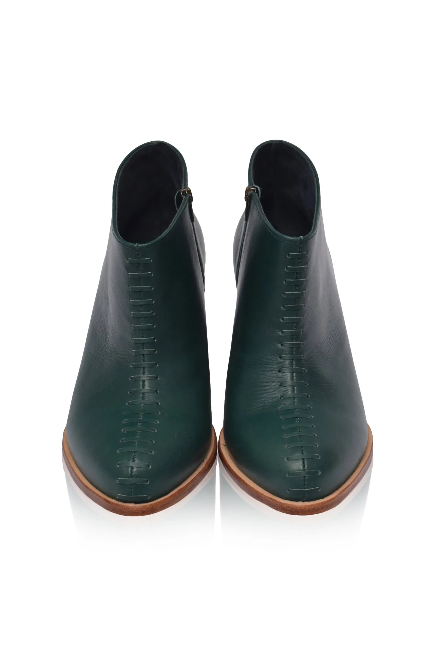 Emerald Monte Carlo Leather Booties