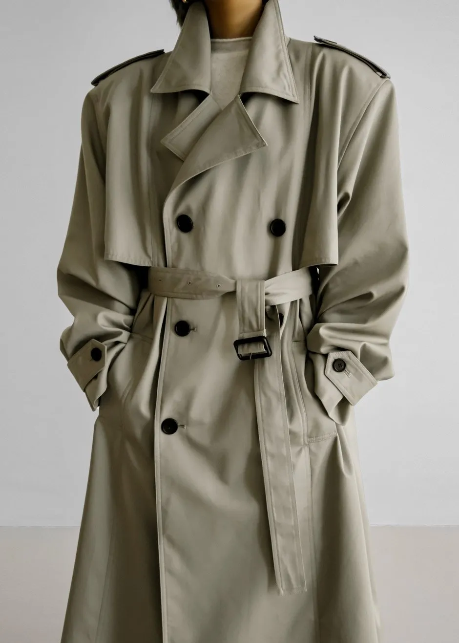 Eugene Trench Coat - Light Beige