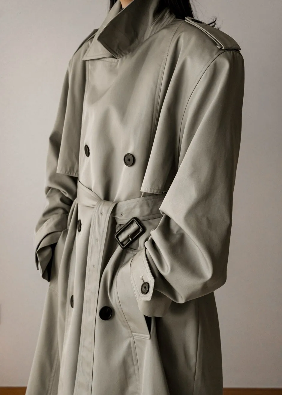 Eugene Trench Coat - Light Beige