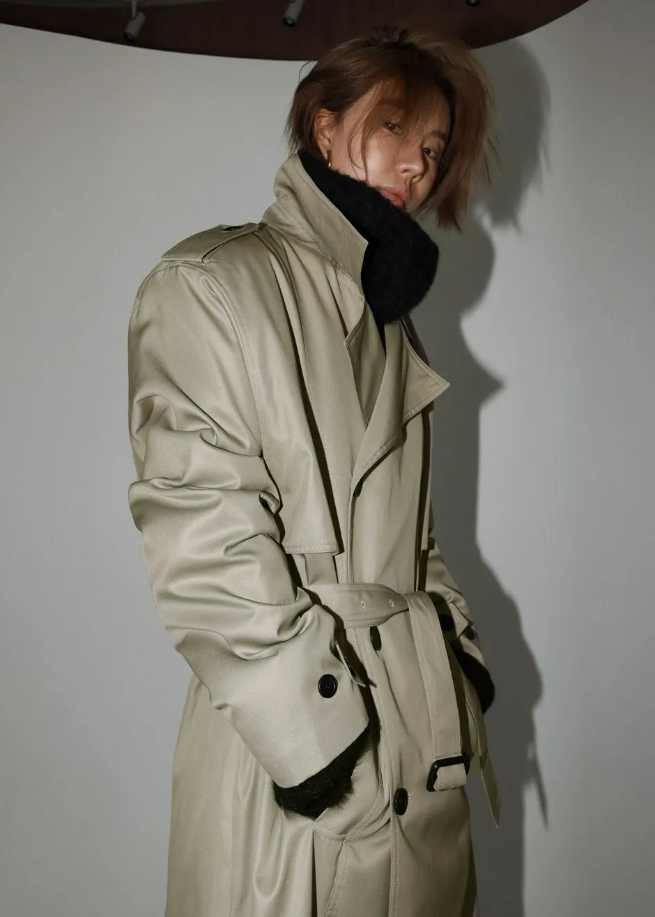 Eugene Trench Coat - Light Beige