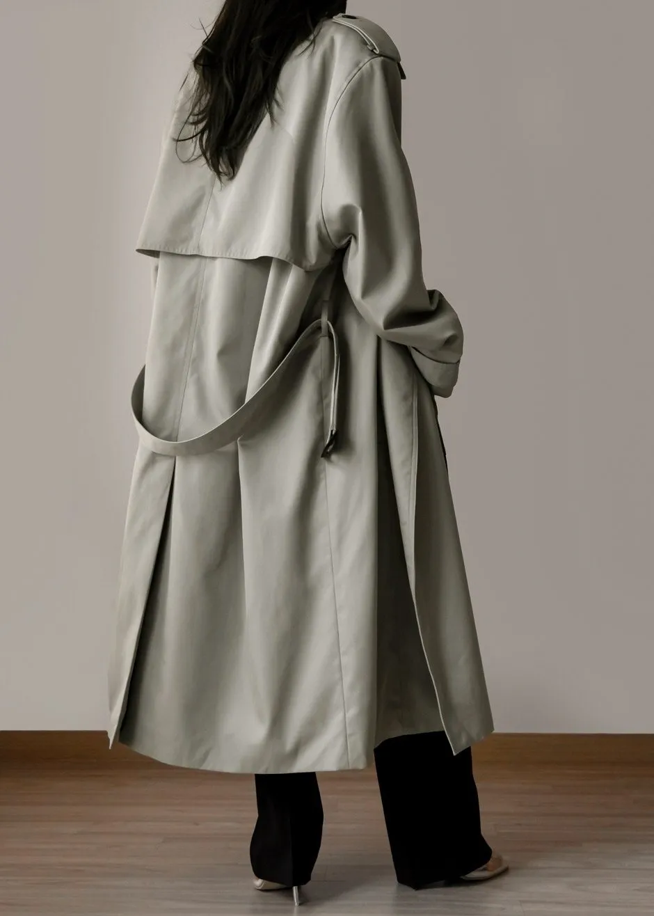 Eugene Trench Coat - Light Beige