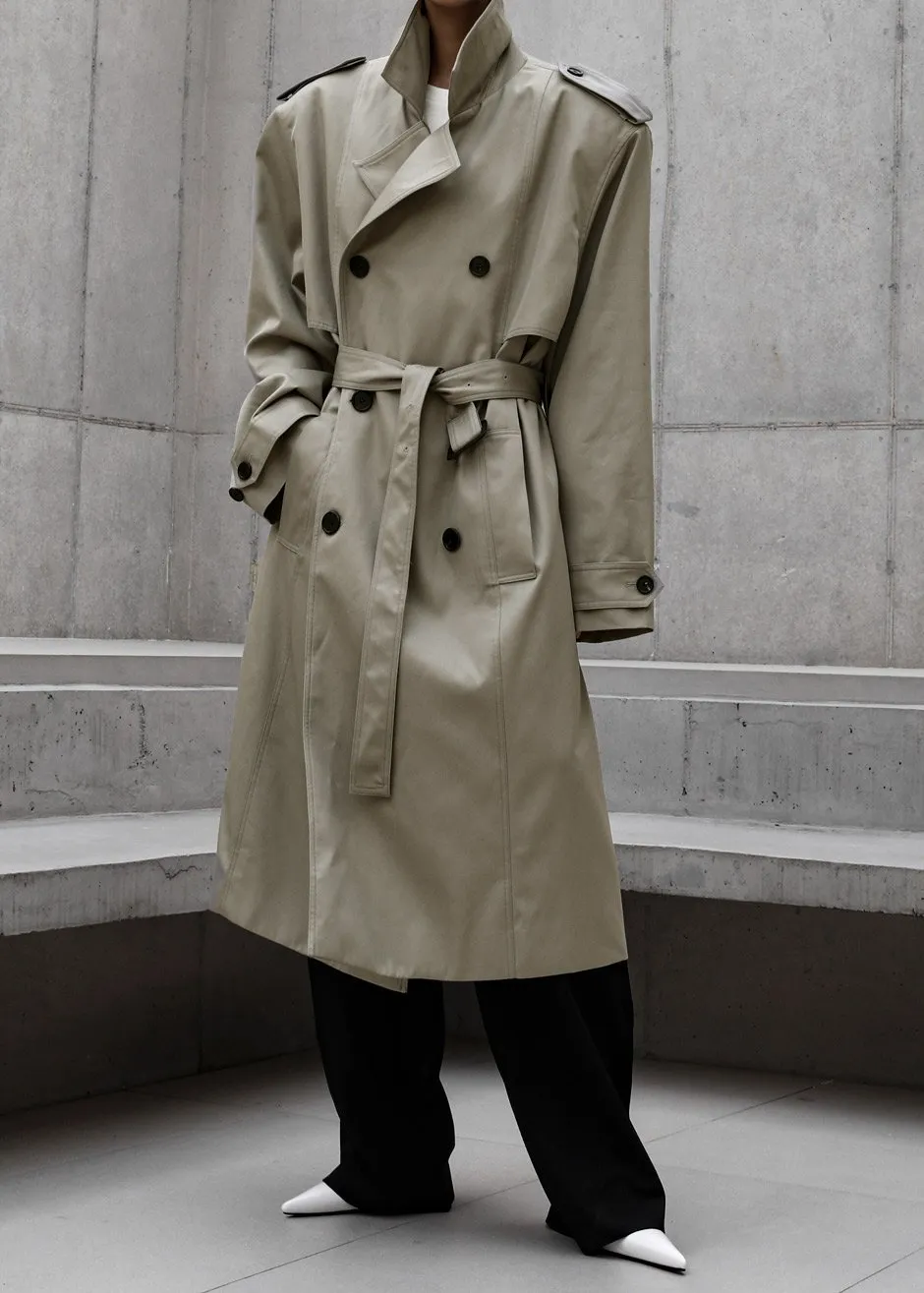 Eugene Trench Coat - Light Beige