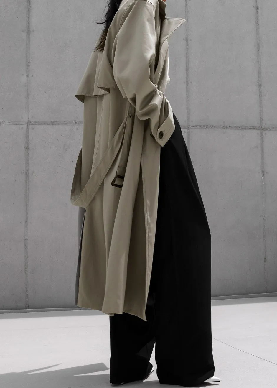 Eugene Trench Coat - Light Beige