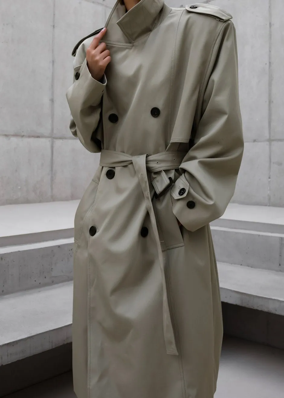 Eugene Trench Coat - Light Beige