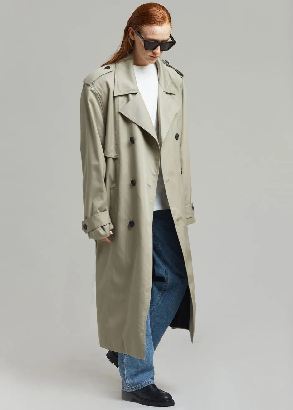 Eugene Trench Coat - Light Beige