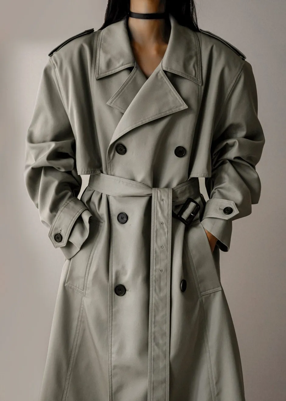 Eugene Trench Coat - Light Beige