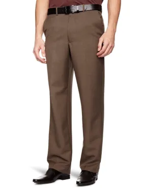 Taupe Marl Brown Farah Flexi Waist Trousers