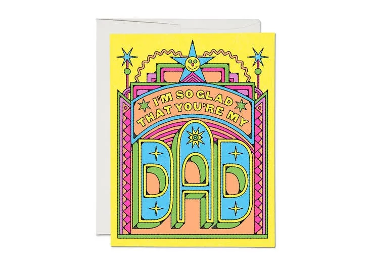 Father's Day Card: Happy Dad Greeting Card