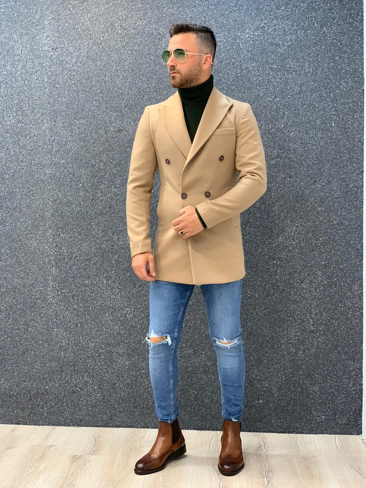 Fernando Slim Fit Coat in 4 Colors