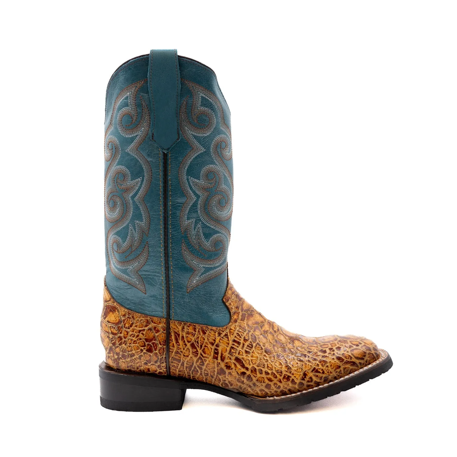 Men's Ferrini Cowboy Boots - Cigar Leather Turtle Design