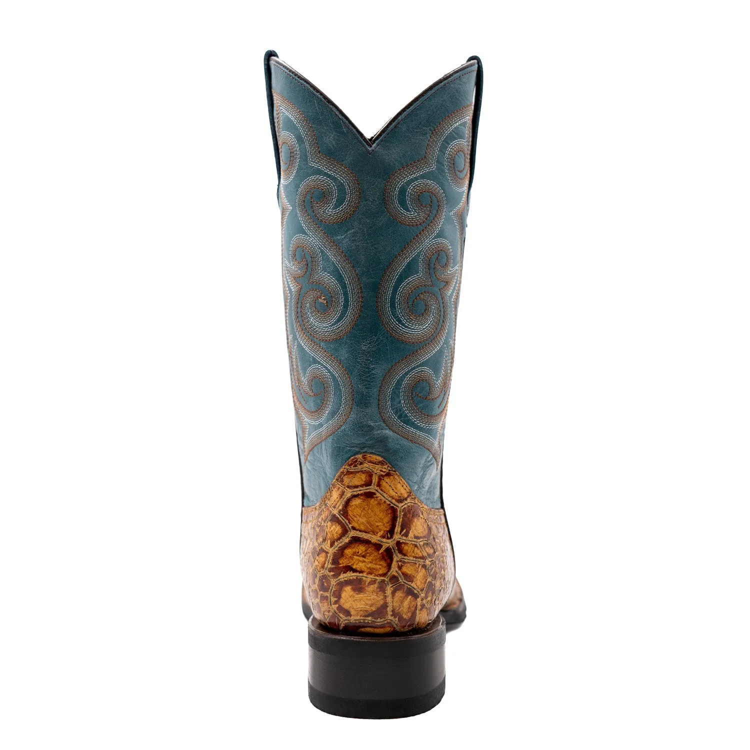 Men's Ferrini Cowboy Boots - Cigar Leather Turtle Design