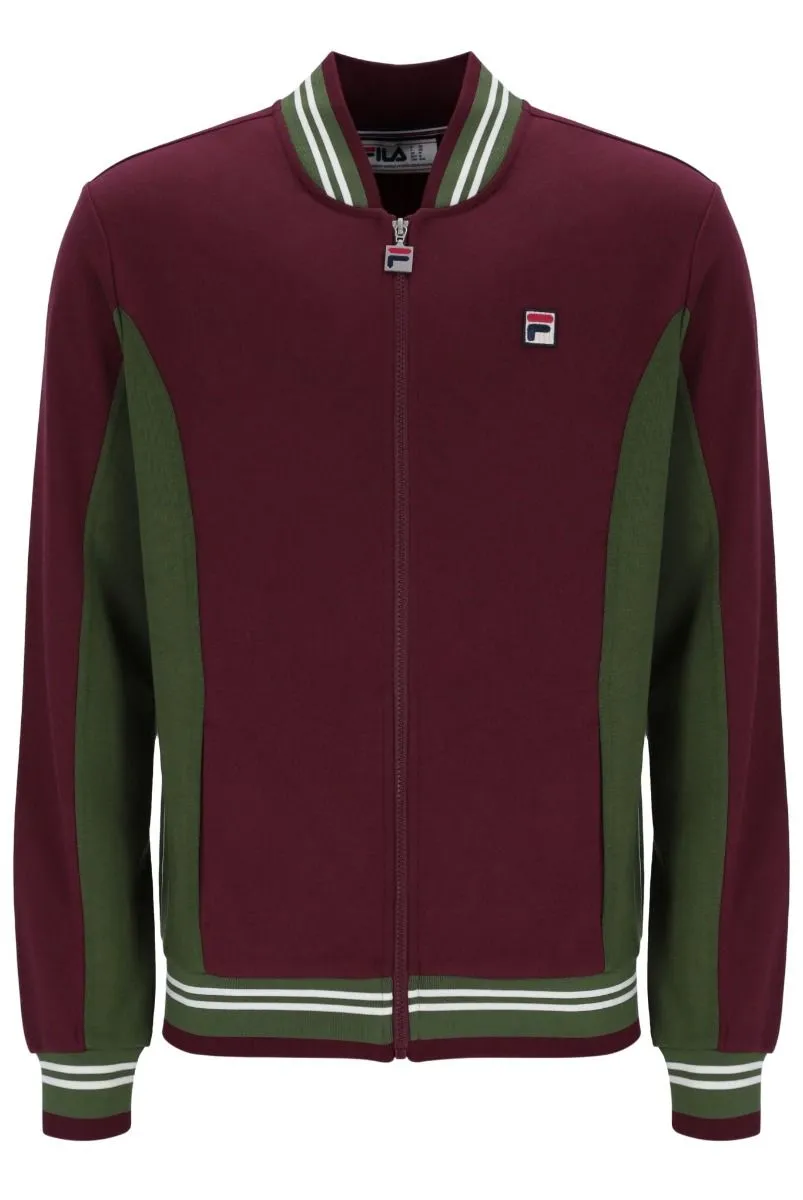 Settanta Track Jacket in Windsor Wine by Fila