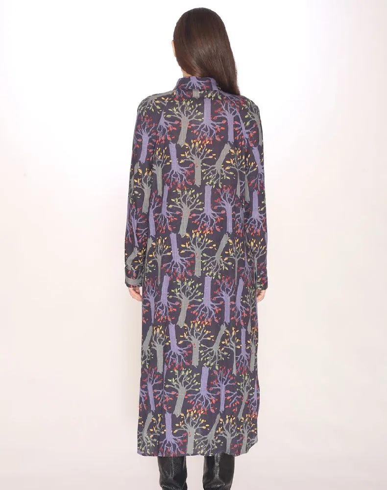 Forest Print Shift Dress