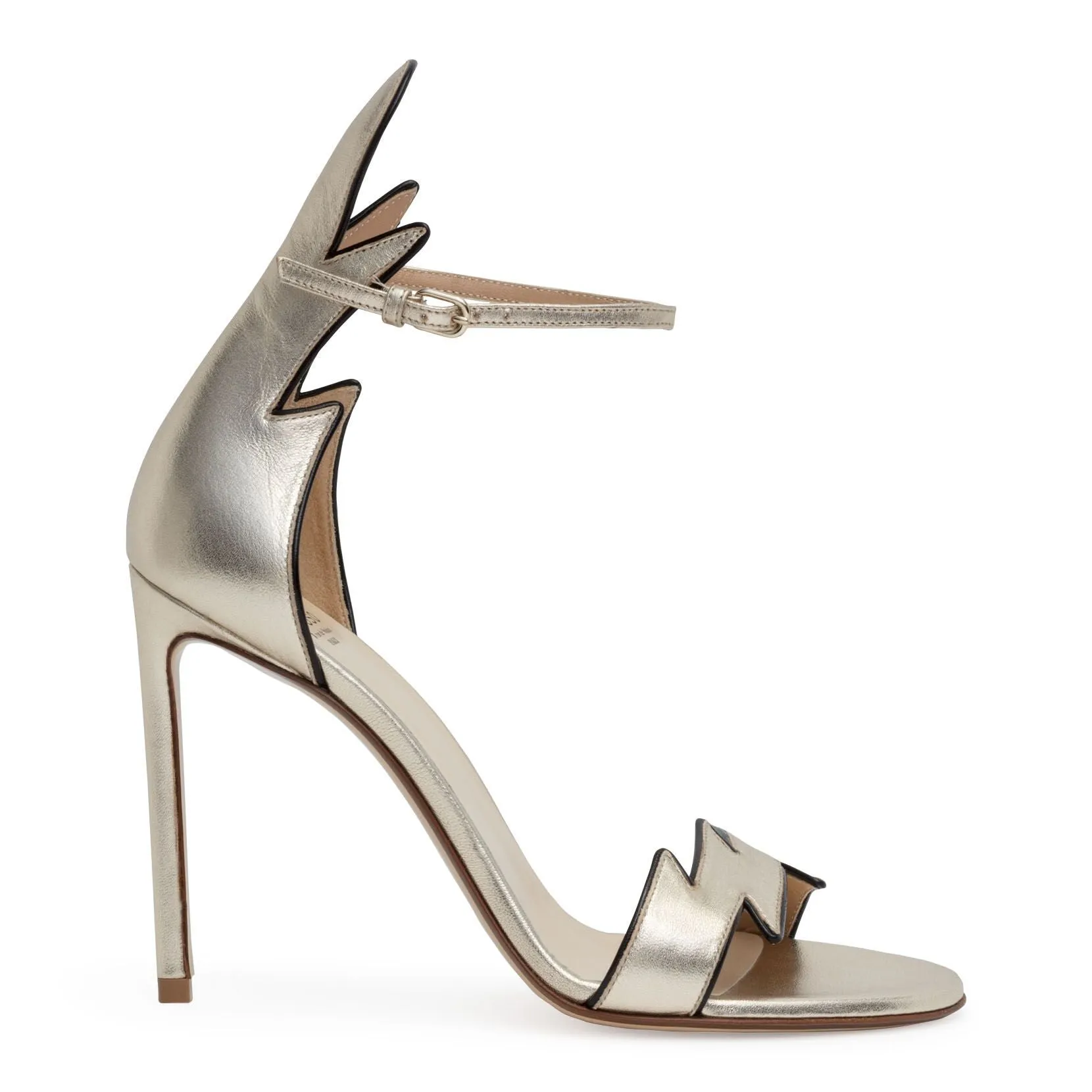 Francesco Russo Gold Flame Sandals