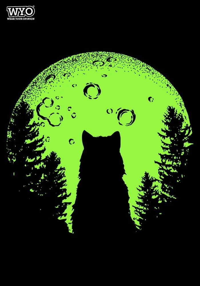 Glow In Dark Women's Wolf Tshirt