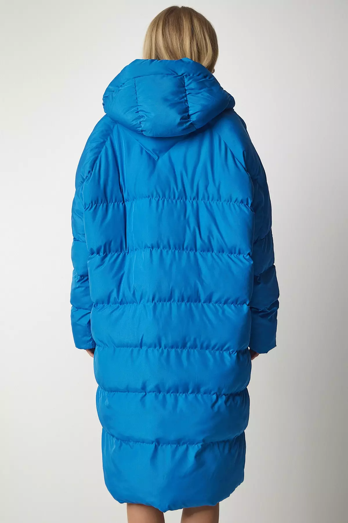 Inflatable Hooded Coat for Women in Istanbul - Happiness Long Coat