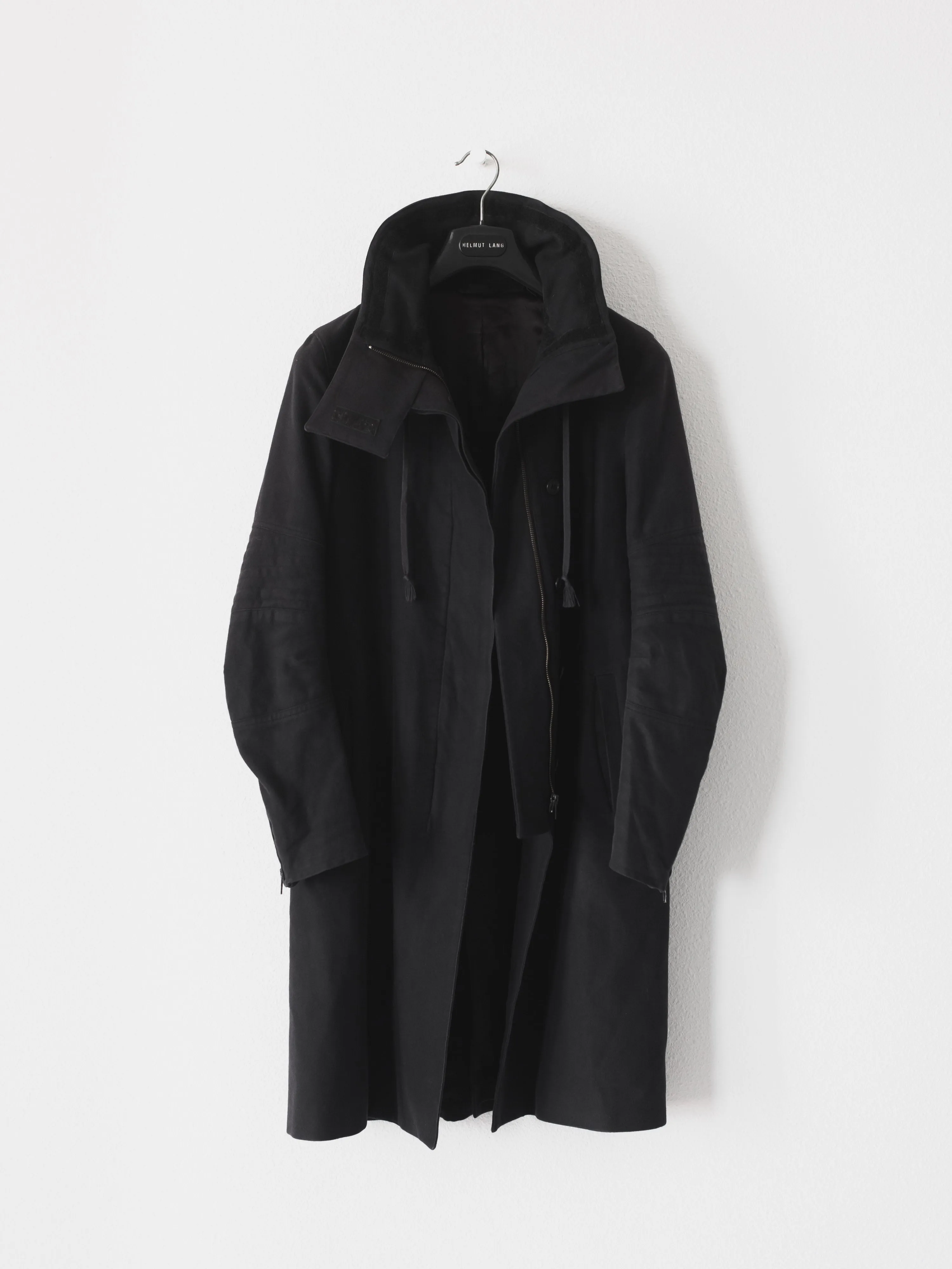 Helmut Lang AW99 Moleskin Astro Biker Parka - Men's Designer Jacket.