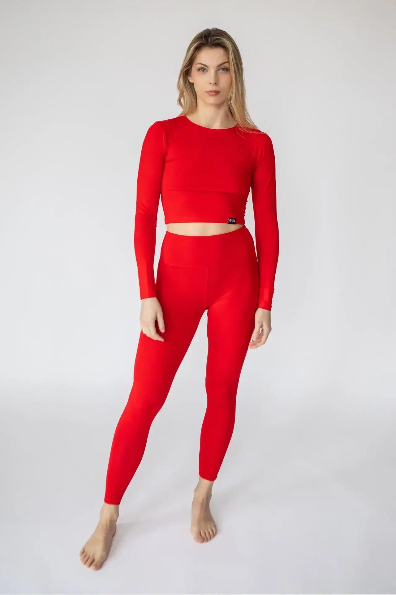 High Waisted Red Leggings by MUTA