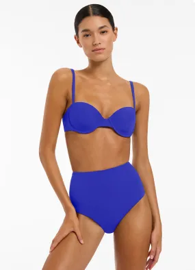 High Waisted Sapphire Bikini Bottom