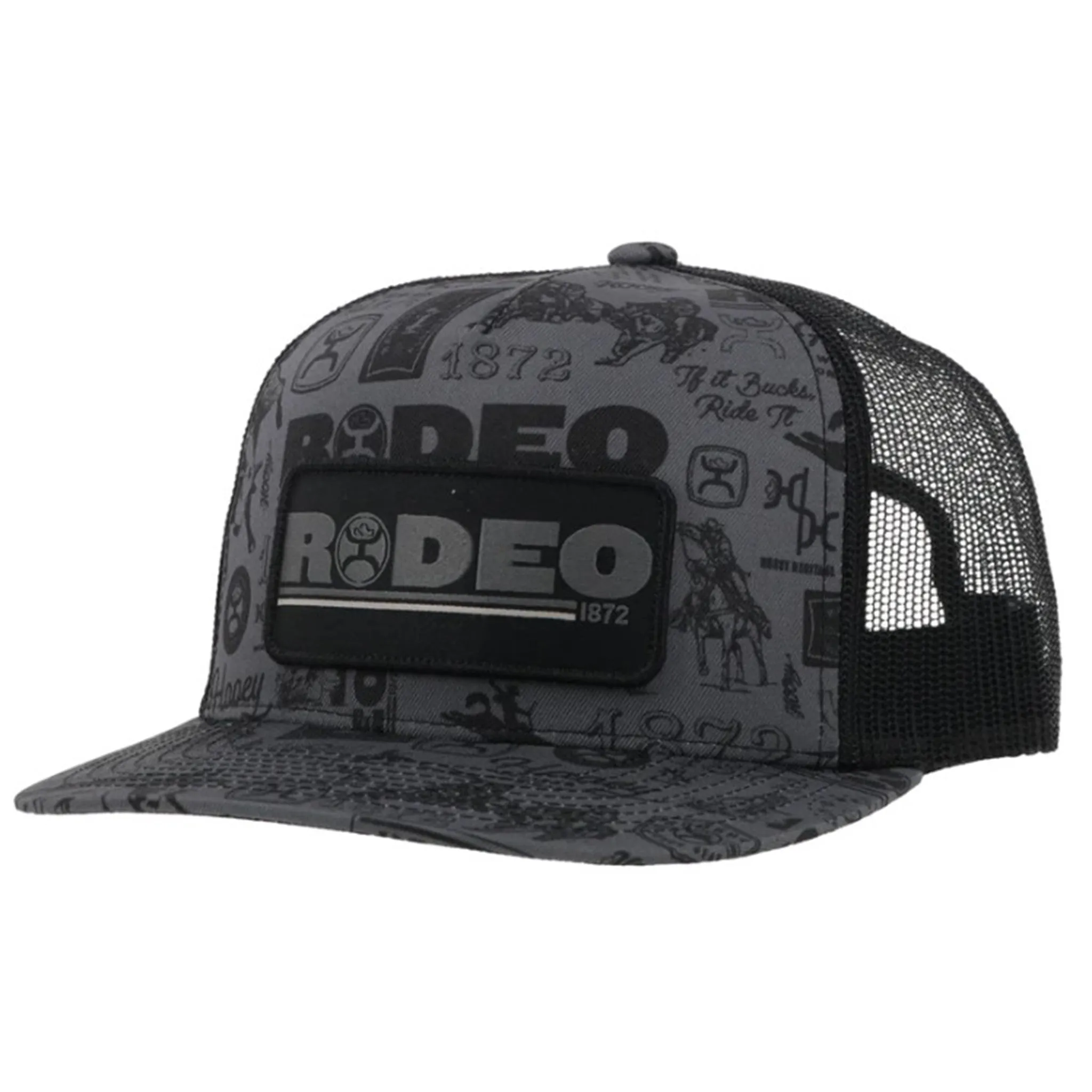 Black Rodeo Pattern Hooey Cap