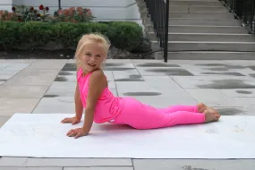 Hot pink two piece outfit