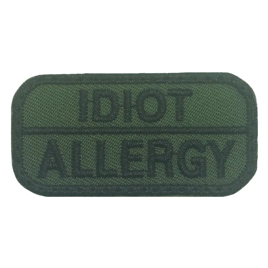 Idiot Allergy Patch in OD Green