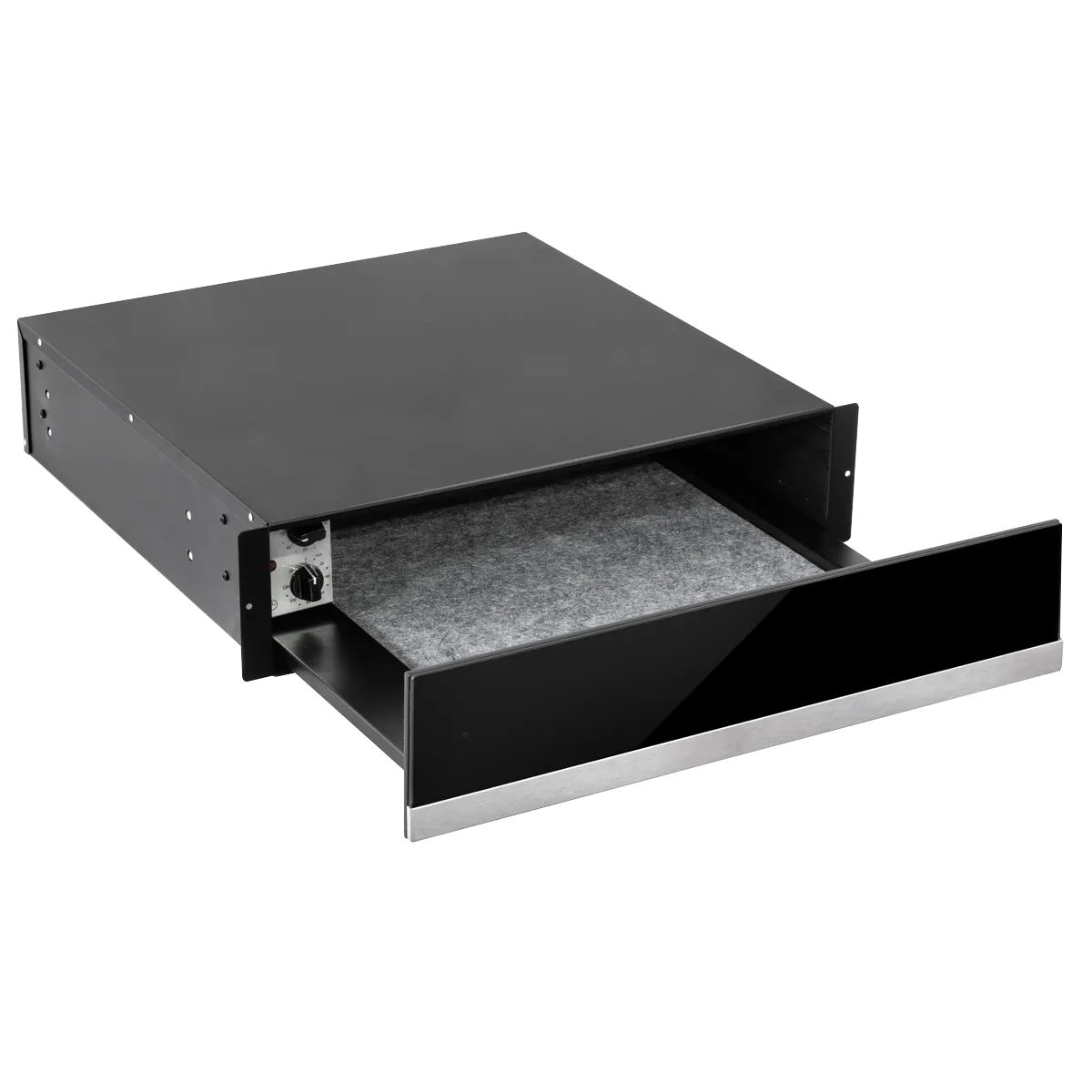 Integrated Warming Drawer 60cm - Black/Stainless Steel