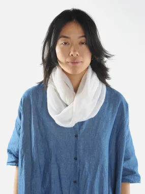 Ivory Cashmere Knit Tube Scarf