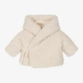 Ivory Sherpa Fleece Baby Jacket