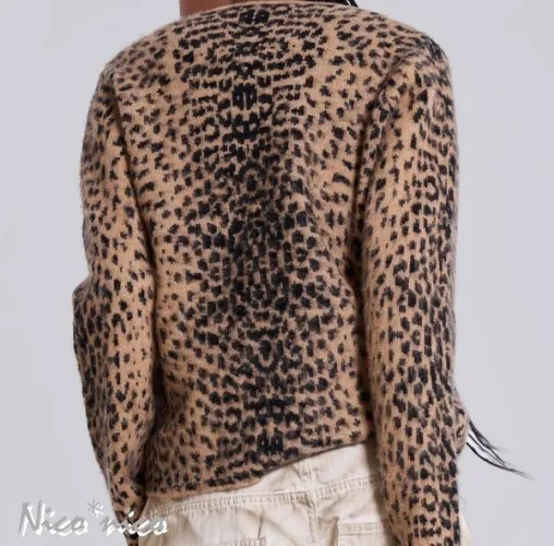 Jaded London Leopard Patterns Casual and Elegant Style Cardigans.