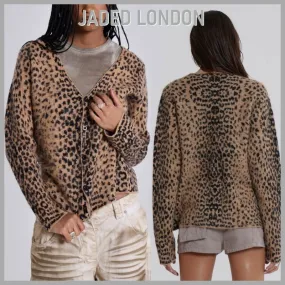 Jaded London Leopard Patterns Casual and Elegant Style Cardigans.