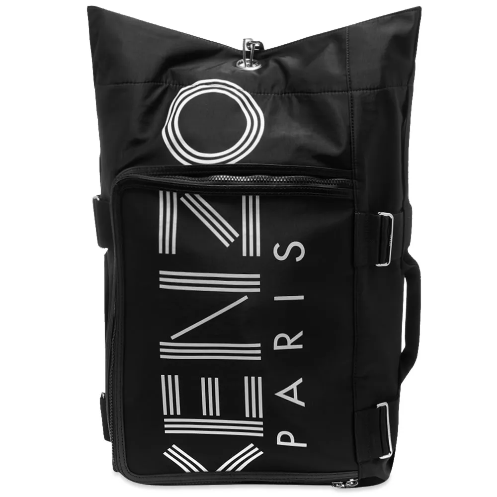 Kenzo Paris Logo Weekend Bag BackpackBlack