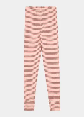 Kids Redcurrant/Cream Leggings