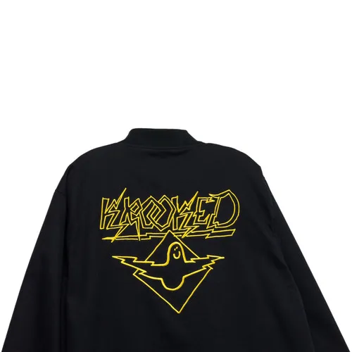 Krooked Skateboards Black Lightning Coat