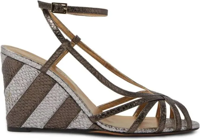 La DoubleJ Weekend Wedge Sandals Grey