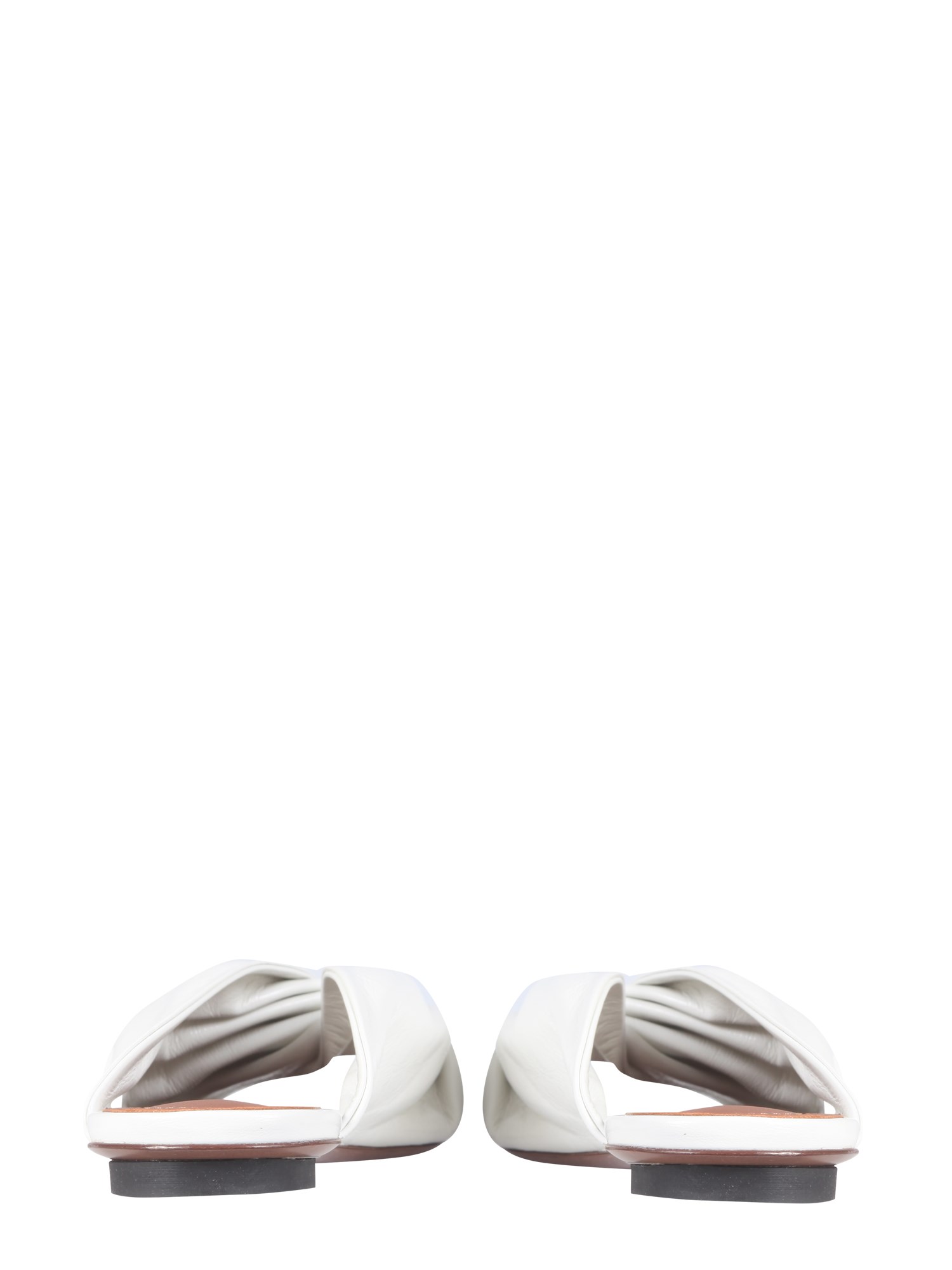 L'AUTRE CHOSE Low Painted Leather Sandals