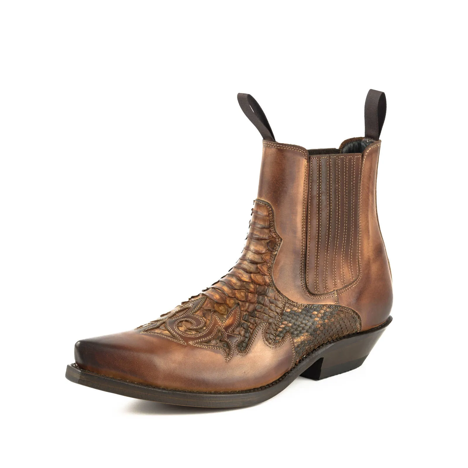 Leather boots mayura cognac 300