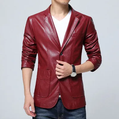 Leather Jackets for Men | Men's Outwear Coats | PU Leather Jacket | Plus Size SM6 Coat