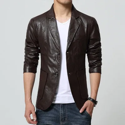 Leather Jackets for Men | Men's Outwear Coats | PU Leather Jacket | Plus Size SM6 Coat