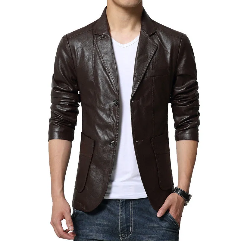 Leather Jackets for Men | Men's Outwear Coats | PU Leather Jacket | Plus Size SM6 Coat