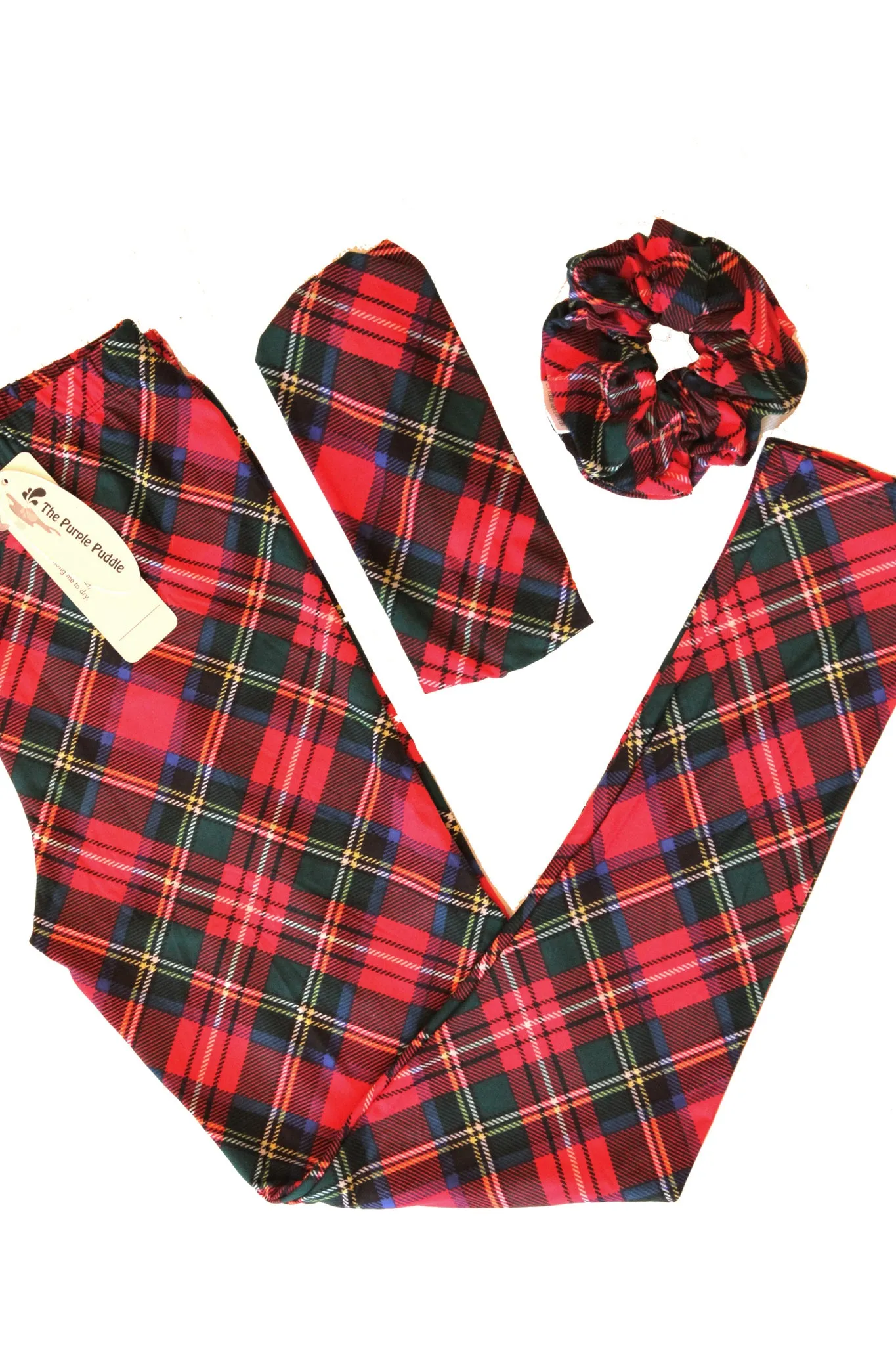 Royal Stewart Tartan Legging Headband Scrunchie Gift Set