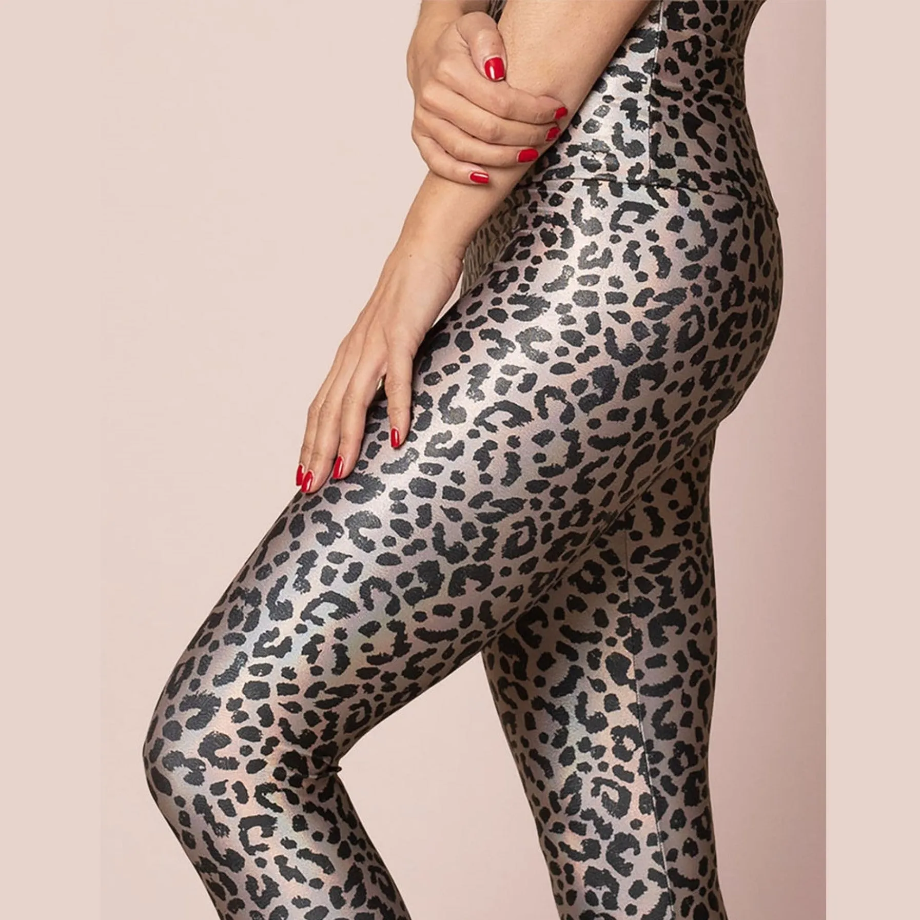 Leopard Print Shiny Leggings